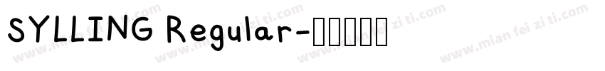 SYLLING Regular字体转换